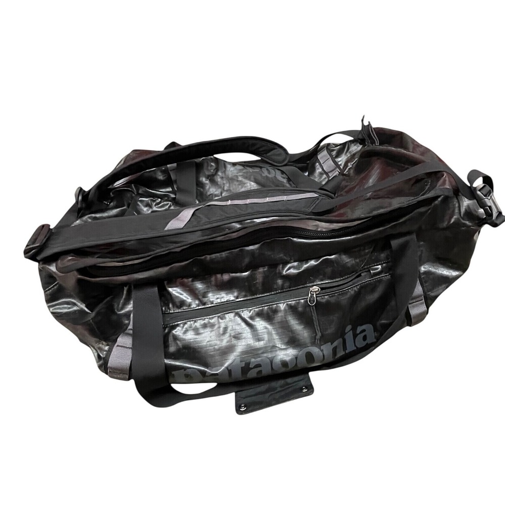 Patagonia Black Hole Duffel 90L Black Backpack Straps Travel Luggage Bag 49345